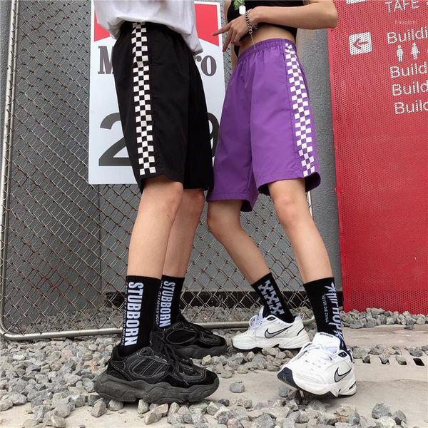 2020 summer couple casual shorts harajuku hip hop streetwear shorts checkerboard loose for men & women black purple1, White;black
2020 summer couple casual shorts harajuku hip hop streetwear shorts checkerboard loose for men & women black purple1, White;black