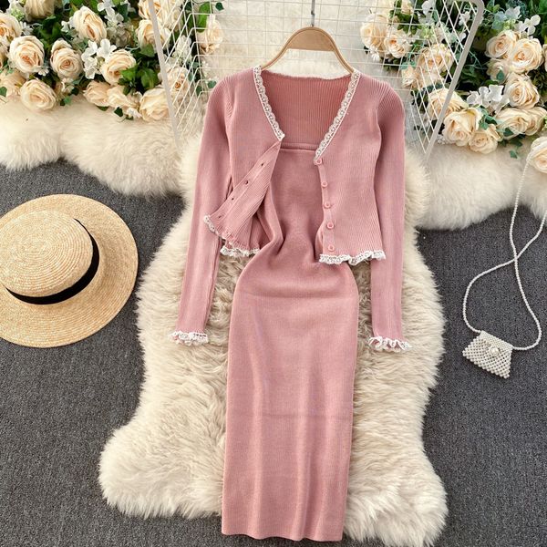 2021 new female autumn knitting lace long-sleeve cardigan neckline thin elastic waistband dress suit parts k4mq, Gray
2021 new female autumn knitting lace long-sleeve cardigan neckline thin elastic waistband dress suit parts k4mq, Gray