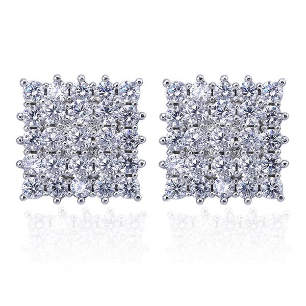 hip hop earrings fashion gold silver color geometric square stud earrings luxury bling zircon trendy earrings jewelry for men women, Golden;silver
hip hop earrings fashion gold silver color geometric square stud earrings luxury bling zircon trendy earrings jewelry for men women, Golden;silver