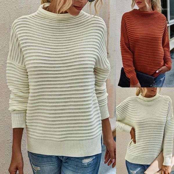 women loose autumn sweater solid color loose jumpers pullover turtle neck elegant long sleeve knit 1, White;black
women loose autumn sweater solid color loose jumpers pullover turtle neck elegant long sleeve knit 1, White;black