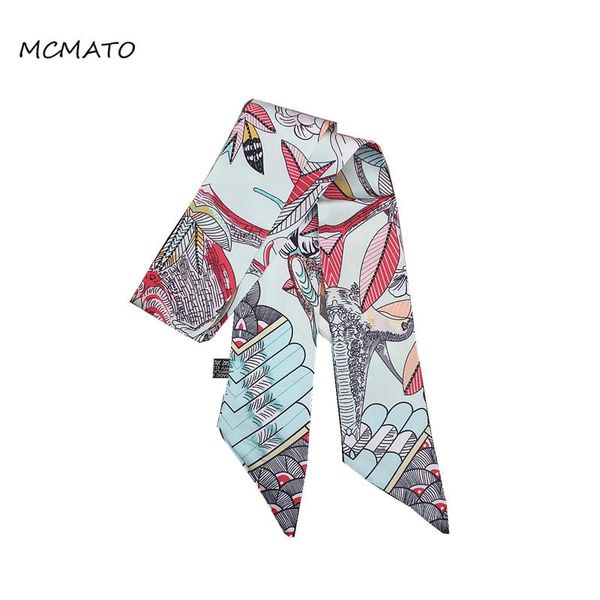 scarves 2021 design feather bird leaves print woman silk scarf brand bag ribbons fashion head small long headband, Blue;gray
scarves 2021 design feather bird leaves print woman silk scarf brand bag ribbons fashion head small long headband, Blue;gray