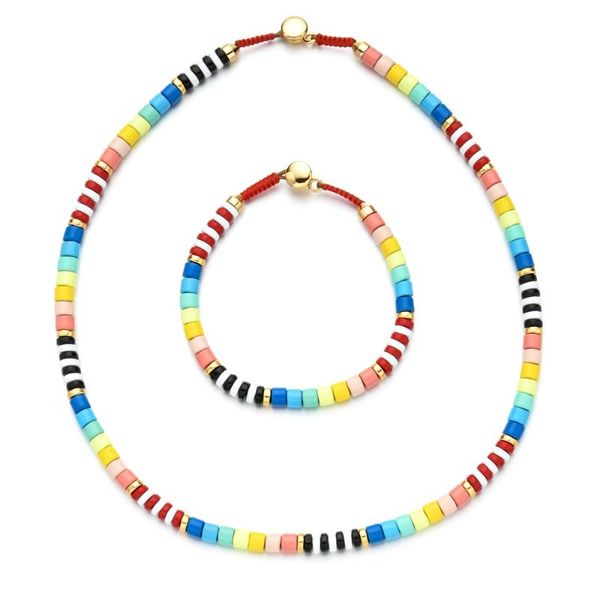 elegant european rainbow chokers necklace bangle jewelry set for women statement necklace boho wedding party accessories, Silver
elegant european rainbow chokers necklace bangle jewelry set for women statement necklace boho wedding party accessories, Silver