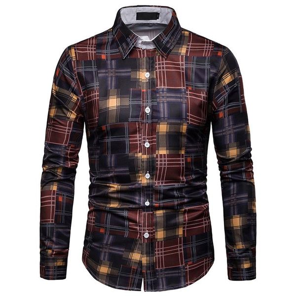 men's casual shirts arrival plaid men shirt slim fit long sleeve turn down collar dress male clothing camisa drop, White;black
men's casual shirts arrival plaid men shirt slim fit long sleeve turn down collar dress male clothing camisa drop, White;black