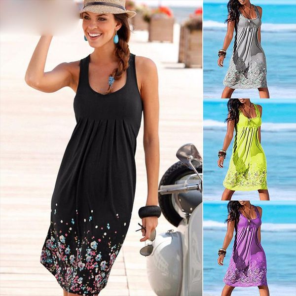 womens casual o neck sleeveless dress summer floral print loose plus size s 5xl ruched ladies party dresses beach sundress, Black;gray
womens casual o neck sleeveless dress summer floral print loose plus size s 5xl ruched ladies party dresses beach sundress, Black;gray
