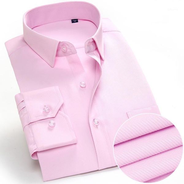 new long-sleeved men's slim shirt solid color pink wedding party button 2019 autumn fashion business male clothing 4xl1, White;black
new long-sleeved men's slim shirt solid color pink wedding party button 2019 autumn fashion business male clothing 4xl1, White;black