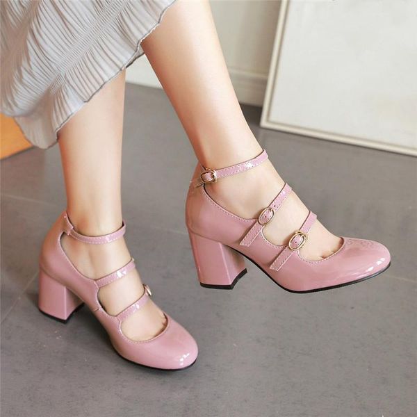 yqbtdl fashion 2020 pink black mary jane dress office party shoes women artificial patent leather block high heels pumps red 43
yqbtdl fashion 2020 pink black mary jane dress office party shoes women artificial patent leather block high heels pumps red 43