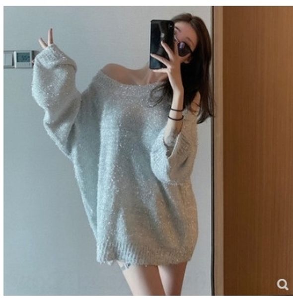 fcljp south korea's 2020 new celebrityloose kgcfj thin knitwear medium and long autumn and winter knitwear sweateroff shoulder woman st, White;black
fcljp south korea's 2020 new celebrityloose kgcfj thin knitwear medium and long autumn and winter knitwear sweateroff shoulder woman st, White;black