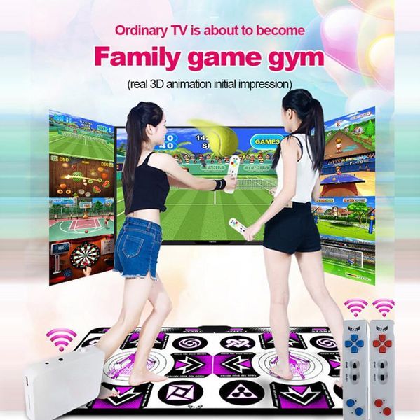 double user dance mats for tv pc computer non-slip dance step pads sense game english flash light guide double mat #lr41
double user dance mats for tv pc computer non-slip dance step pads sense game english flash light guide double mat #lr41