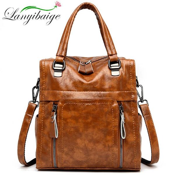 multifunction women cowhide handbag shoulder bag for women crossbody bag fashion luxury tote rucksacks mochila feminina
multifunction women cowhide handbag shoulder bag for women crossbody bag fashion luxury tote rucksacks mochila feminina