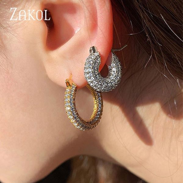 zakol luxury round cubic zirconia micro inlay big circle hoop earrings for fashion women wedding party jewelry fsep3012, Golden;silver
zakol luxury round cubic zirconia micro inlay big circle hoop earrings for fashion women wedding party jewelry fsep3012, Golden;silver