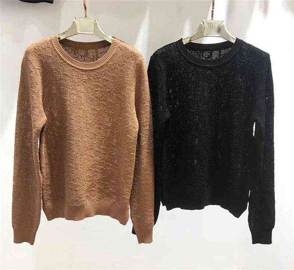 2022 factory wholesale new model d family autumn fashion concave convex sense long sleeve round neck pullover bottomed hollow out design wom, White;black
2022 factory wholesale new model d family autumn fashion concave convex sense long sleeve round neck pullover bottomed hollow out design wom, White;black