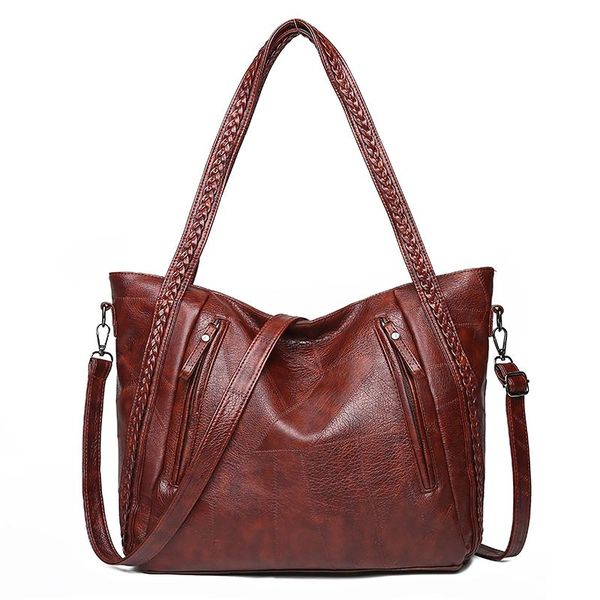 fashion stitching soft leather large pocket casual handbag women's handbag shoulder bag large capacity
fashion stitching soft leather large pocket casual handbag women's handbag shoulder bag large capacity