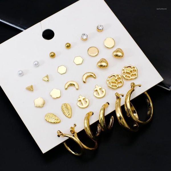 aensoa 15 pairs flower women's earrings set pearl heart hoop earrings boho geometric stud sets for women 2020 jewelry1, Silver
aensoa 15 pairs flower women's earrings set pearl heart hoop earrings boho geometric stud sets for women 2020 jewelry1, Silver