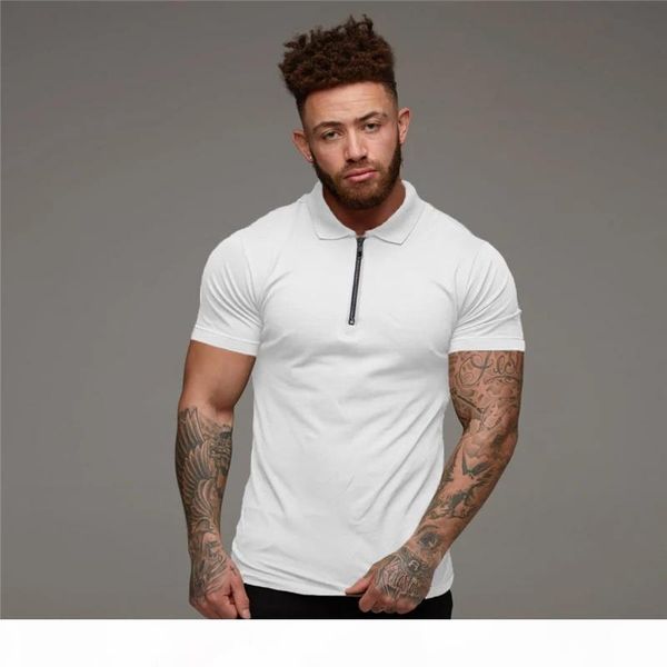 man fashion polo shirt casual fashion plain color short sleeve slim polo shirt men fitness polo homme, White;black
man fashion polo shirt casual fashion plain color short sleeve slim polo shirt men fitness polo homme, White;black