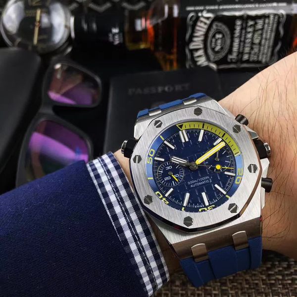 model men automatic miyota date watch men black dial 15710 rubber watches sport waterproof dive wistwatches luxury br, Slivery;brown
model men automatic miyota date watch men black dial 15710 rubber watches sport waterproof dive wistwatches luxury br, Slivery;brown