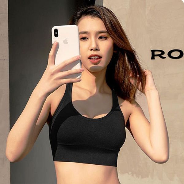 sports bra women yoga crop shockproof push up underwear fitness bras athletic vest gym shirt sport sportswear, White;black
sports bra women yoga crop shockproof push up underwear fitness bras athletic vest gym shirt sport sportswear, White;black