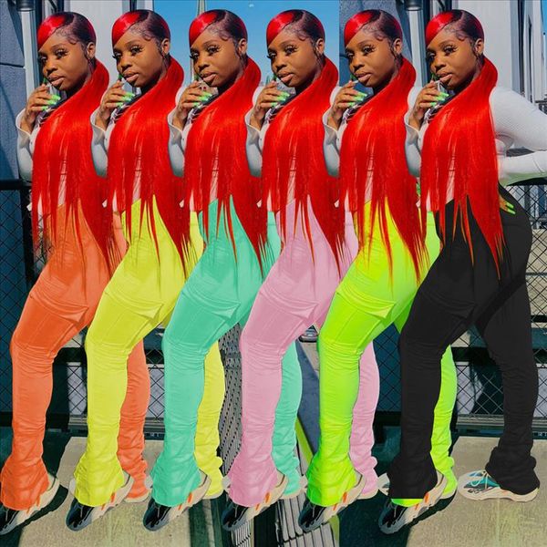 stacked leggings women pants with pocket candy color trousers bell bottom cargo sweatpant high waist sporty flare ruched pant, Black;white 
stacked leggings women pants with pocket candy color trousers bell bottom cargo sweatpant high waist sporty flare ruched pant, Black;white