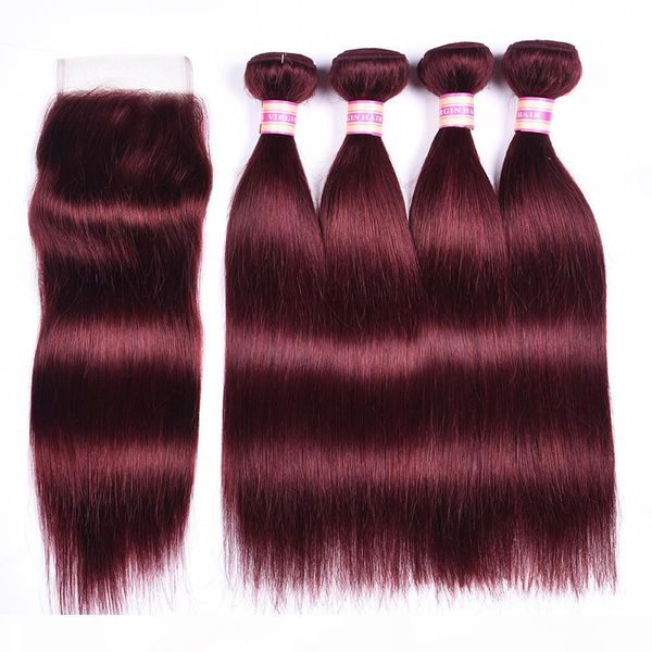 burgundy brazilian virgin hair 3 4 bundles with closure 100% 99j red unprocessed peruvian indian malaysian straight human hair weave, Black;brown
burgundy brazilian virgin hair 3 4 bundles with closure 100% 99j red unprocessed peruvian indian malaysian straight human hair weave, Black;brown