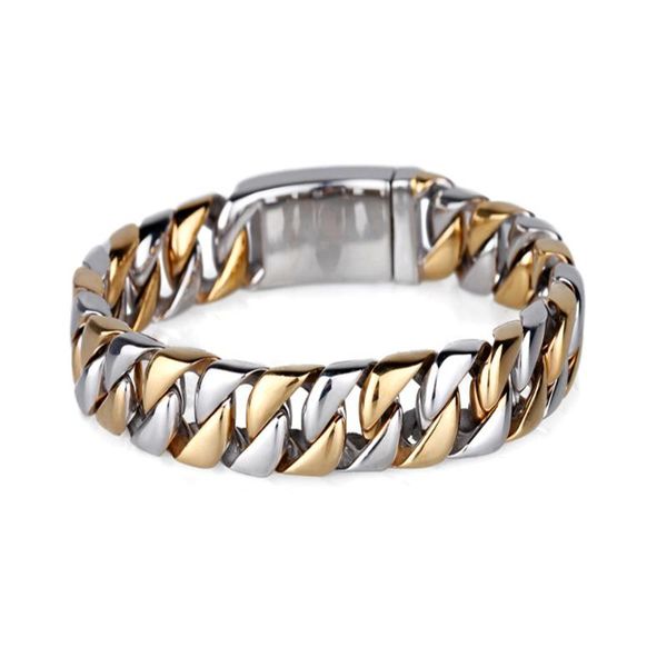 12mm wide punk men women gold cuban curb link chain bracelet silver color stainless steel bike bracelets bangle jewelry 18-22cm, Black
12mm wide punk men women gold cuban curb link chain bracelet silver color stainless steel bike bracelets bangle jewelry 18-22cm, Black