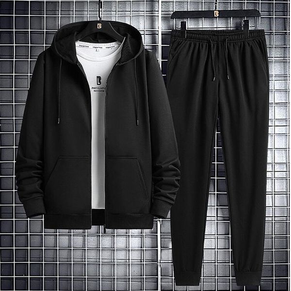 2021 winter men sets new mens sportswear hooded tracksuit jacket+pants warm thick velvet suit et3t, Gray
2021 winter men sets new mens sportswear hooded tracksuit jacket+pants warm thick velvet suit et3t, Gray