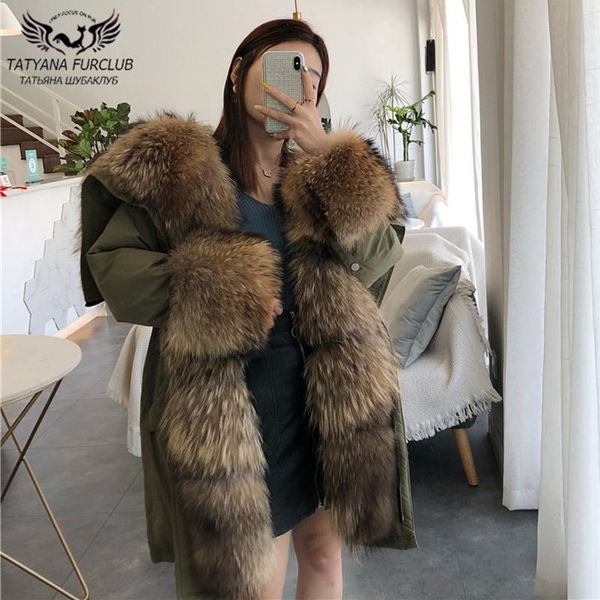 2020 winter fashion fur coats women natural whole skin raccoon dog fur parkas 80cm long thick warm down coat overcoats woman, Black
2020 winter fashion fur coats women natural whole skin raccoon dog fur parkas 80cm long thick warm down coat overcoats woman, Black
