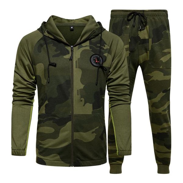 spring and autumn sports suit european american cross-border two-piece men's stitching hooded camouflage kg-178, Gray
spring and autumn sports suit european american cross-border two-piece men's stitching hooded camouflage kg-178, Gray