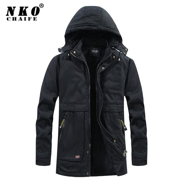 chaifenko men winter fleece warm casual jacket parkas men windproof thick hooded windbreaker coat fashion outdoor parkas, Black
chaifenko men winter fleece warm casual jacket parkas men windproof thick hooded windbreaker coat fashion outdoor parkas, Black