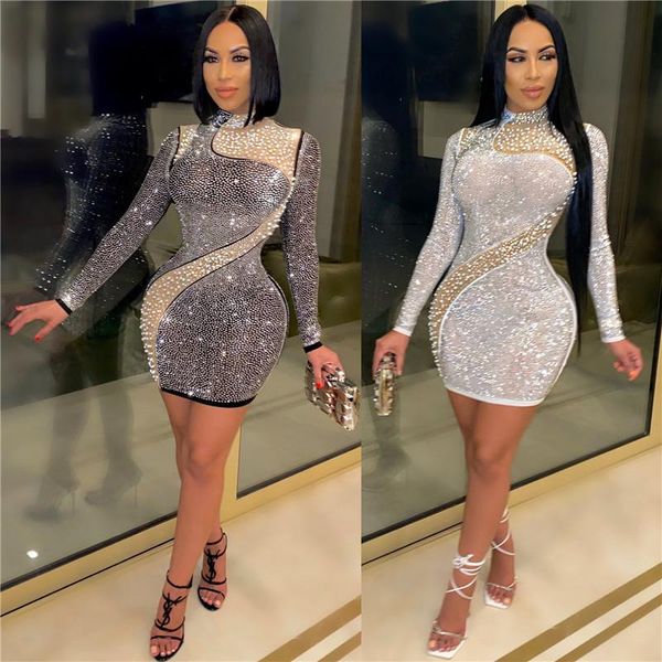autumn diamond mesh pearl white dress for women mini night club robes party dresses vestido elegant bodycon femme robe, Black;gray
autumn diamond mesh pearl white dress for women mini night club robes party dresses vestido elegant bodycon femme robe, Black;gray