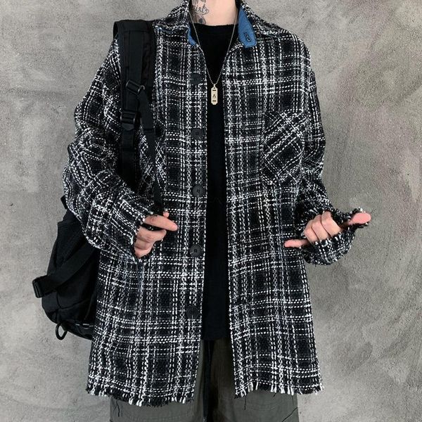 2021 men's fashion trend woolen blends plaid printing thick material coats streetwear bomber jacket black color outerwear m-xl, Black;brown
2021 men's fashion trend woolen blends plaid printing thick material coats streetwear bomber jacket black color outerwear m-xl, Black;brown