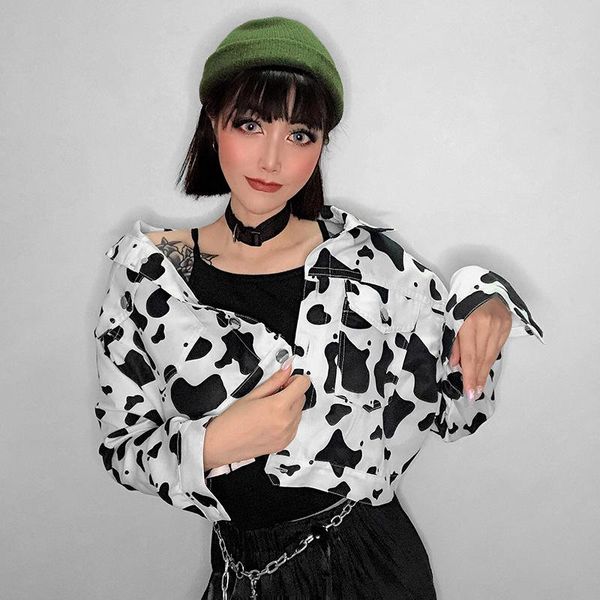 new fashion short jackets female harajuku milk printing long sleeve pockets coat streetwear casual hisper denim jacket women, Black;brown
new fashion short jackets female harajuku milk printing long sleeve pockets coat streetwear casual hisper denim jacket women, Black;brown