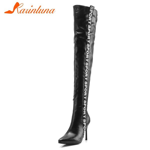 karin shoes woman ladies pointed toe thin high heels 9 cm zip letters over-the-knee boots autumn, Black
karin shoes woman ladies pointed toe thin high heels 9 cm zip letters over-the-knee boots autumn, Black