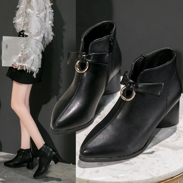 solid color boot women ladies ankle booties pointed toe solid boots casual outdoor shoes pu leather booties zapatos de mujer#37, Black
solid color boot women ladies ankle booties pointed toe solid boots casual outdoor shoes pu leather booties zapatos de mujer#37, Black