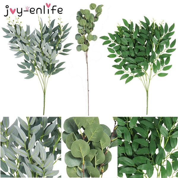 1pcs artificial plants silk foliage eucalyptus wedding decoration birthday party living room decor fake green plant leaf
1pcs artificial plants silk foliage eucalyptus wedding decoration birthday party living room decor fake green plant leaf