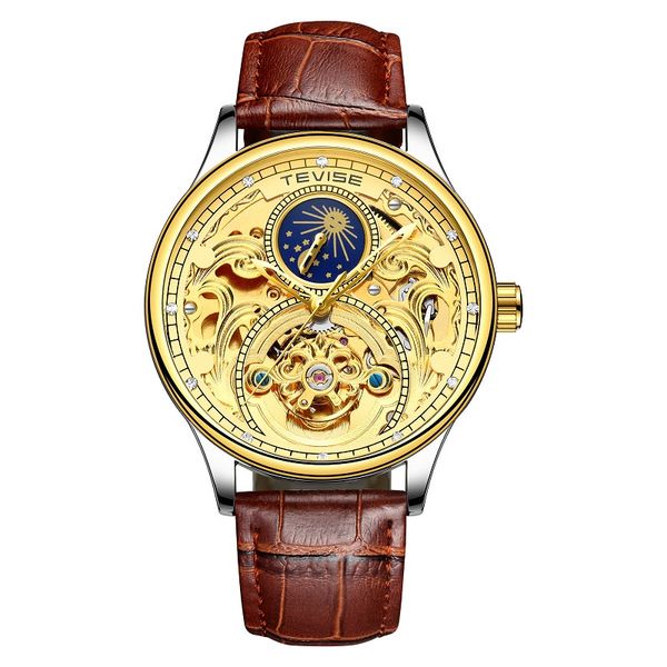 designer mens watches automatic watch diamond 42mm fine steel fashion moon phase waterproof man gold movement watches, Slivery;brown
designer mens watches automatic watch diamond 42mm fine steel fashion moon phase waterproof man gold movement watches, Slivery;brown