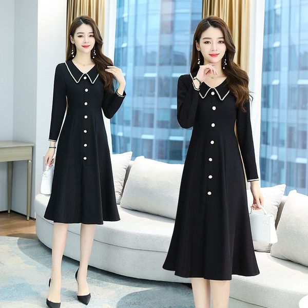 dress with zhang xiu qun zhang xiu qundress sleeve waist closing shows thin 2020 new autumn long chiffon skirt temperament spring and autumn, Black;gray
dress with zhang xiu qun zhang xiu qundress sleeve waist closing shows thin 2020 new autumn long chiffon skirt temperament spring and autumn, Black;gray