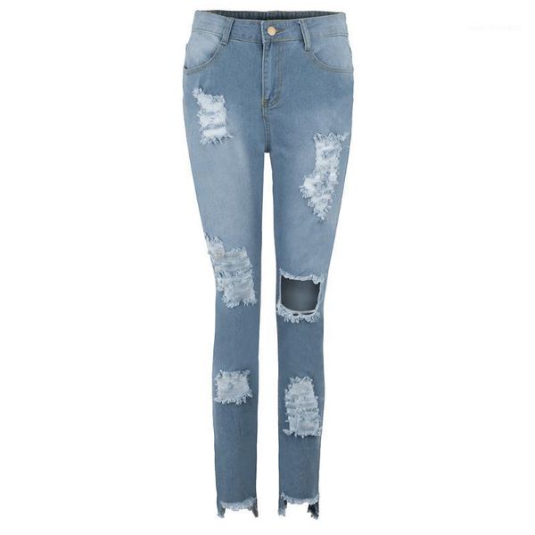 women's jeans fashion women denim hole female high waist stretch slim pencil pants casual trousers 1.91, Blue
women's jeans fashion women denim hole female high waist stretch slim pencil pants casual trousers 1.91, Blue