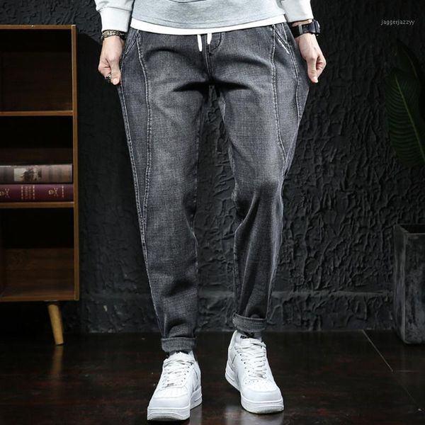 men's jeans large size 7xl feet pants elastic waist tie rope distressed simple loose men's fall/winter jeans1, Blue
men's jeans large size 7xl feet pants elastic waist tie rope distressed simple loose men's fall/winter jeans1, Blue