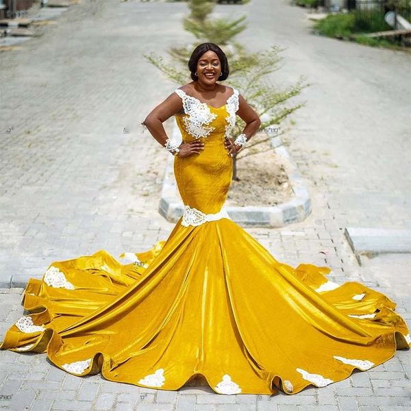 fanshao evening dresses gold off the shoulder sleeveless mermaid vestido velour white appliques robe de soiree formal gowns, Black;red
fanshao evening dresses gold off the shoulder sleeveless mermaid vestido velour white appliques robe de soiree formal gowns, Black;red