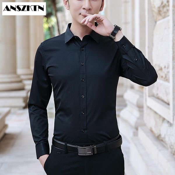 anszktn new arrivals men's fashion spring summer casual men's shirt cotton whitelong sleeve striped slim fit stand collar shirts, White;black
anszktn new arrivals men's fashion spring summer casual men's shirt cotton whitelong sleeve striped slim fit stand collar shirts, White;black
