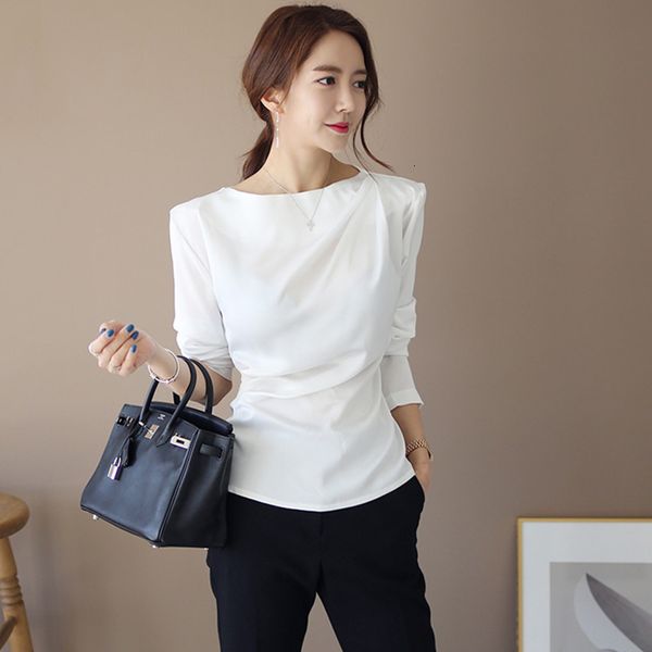 2021 new womens and blouses elegant long sleeve solid office blouse ladies shirt casual female streetwear glzt, White
2021 new womens and blouses elegant long sleeve solid office blouse ladies shirt casual female streetwear glzt, White