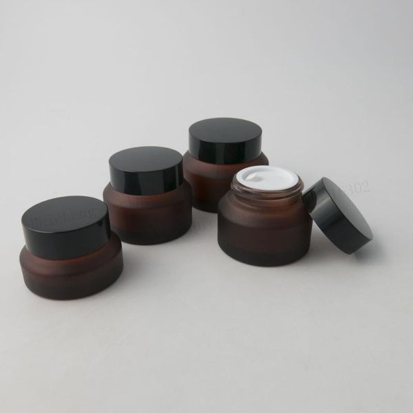 storage bottles & jars 20 x 15g 30g 50g frost amber make up cream glass jar with black lids white seal container cosmetic packaging 1oz pot
storage bottles & jars 20 x 15g 30g 50g frost amber make up cream glass jar with black lids white seal container cosmetic packaging 1oz pot