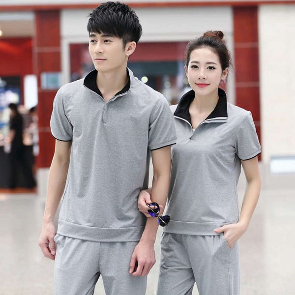 summer sportswear couple sports women's men's capris short sleeve running suit 1856, Gray
summer sportswear couple sports women's men's capris short sleeve running suit 1856, Gray