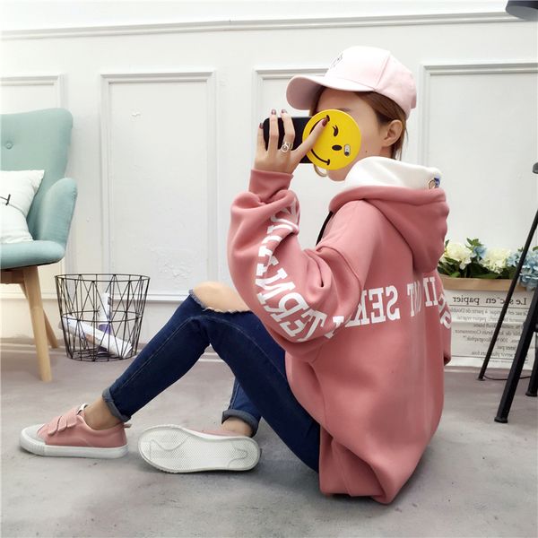casual autumn kangaroo loose 2019 sweatshirt pink warm women letter hoodie long-sleeved pocket ladies clothing winter rdkvc, Black
casual autumn kangaroo loose 2019 sweatshirt pink warm women letter hoodie long-sleeved pocket ladies clothing winter rdkvc, Black