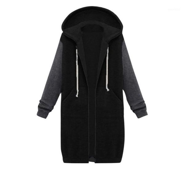 women sweatshirt coat autumn winter casual fashion solid long jacket zipper pocket hooded sweatshirt long sleeve coats d24#1, Black
women sweatshirt coat autumn winter casual fashion solid long jacket zipper pocket hooded sweatshirt long sleeve coats d24#1, Black