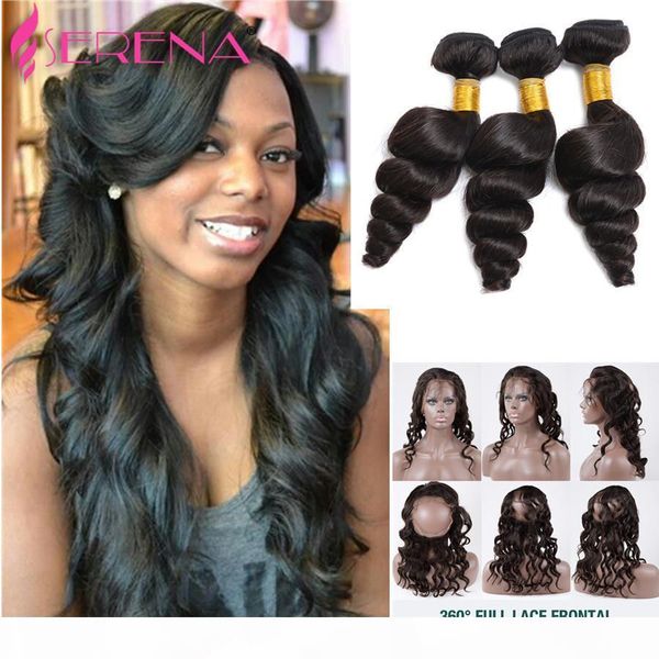 loose wave frontal with bundles preplucked 360 lace frontal closure with bundles malaysian virgin hair 3bundles and closure, Black;brown
loose wave frontal with bundles preplucked 360 lace frontal closure with bundles malaysian virgin hair 3bundles and closure, Black;brown