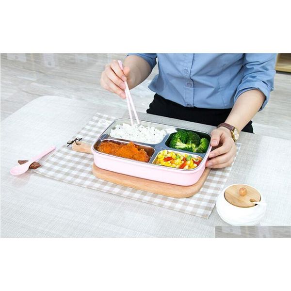 3 grid/4 grid bento box 304 stainless steel lunch box rice boxes with chopsticks spoon for student portable food con qylhkp bdetoys
3 grid/4 grid bento box 304 stainless steel lunch box rice boxes with chopsticks spoon for student portable food con qylhkp bdetoys