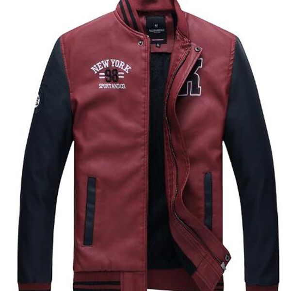 spring autumn new men's jacket stand collar youth jackets slim leather outerwear coat skin, Black;brown
spring autumn new men's jacket stand collar youth jackets slim leather outerwear coat skin, Black;brown
