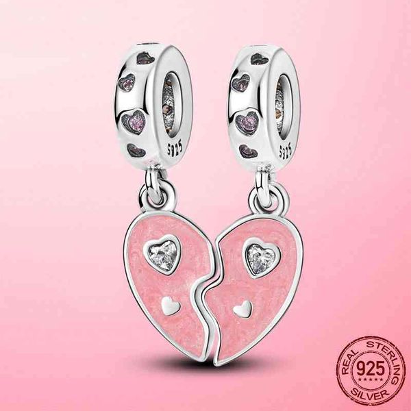 2 half heart pendant 925 silver mother daughter in shape dangle charm fit pandora bracelet necklace original jewelry
2 half heart pendant 925 silver mother daughter in shape dangle charm fit pandora bracelet necklace original jewelry