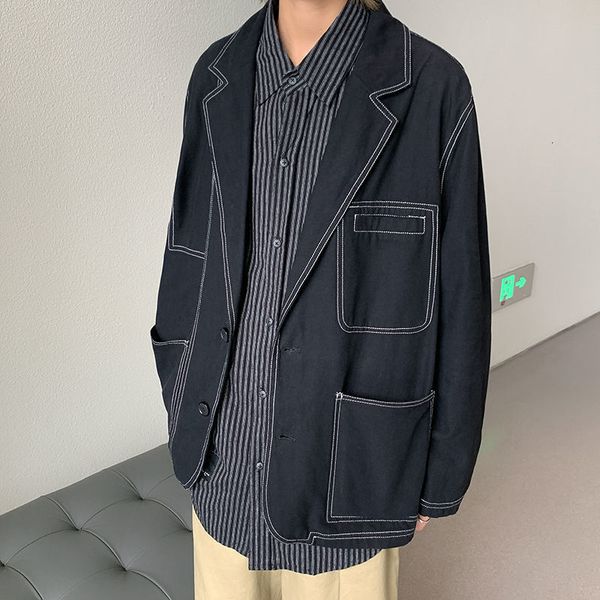 2021 new privathinker men's oversize casual suit woman japanese style coat korean streetwear man jacket male clothing college xofm, Black;brown
2021 new privathinker men's oversize casual suit woman japanese style coat korean streetwear man jacket male clothing college xofm, Black;brown