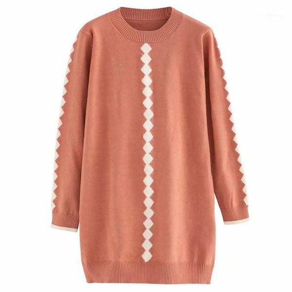 plus size casual essential sweaters 2019 autumn women fashion loose long sleeve square jacquard knitting pullovers t57-71181, White;black
plus size casual essential sweaters 2019 autumn women fashion loose long sleeve square jacquard knitting pullovers t57-71181, White;black